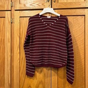 SO striped sweater